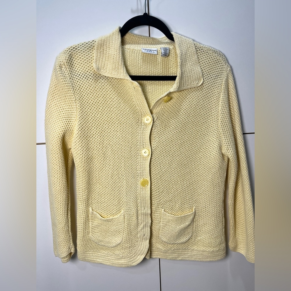 Covington Women's Yellow Cardigan Sweater